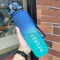Botella de agua degradada: capacidad de 1000 ml/600 ml/750 ml, gimnasio para acampar al aire libre, regalo de vacaciones adecuado para cumpleaños