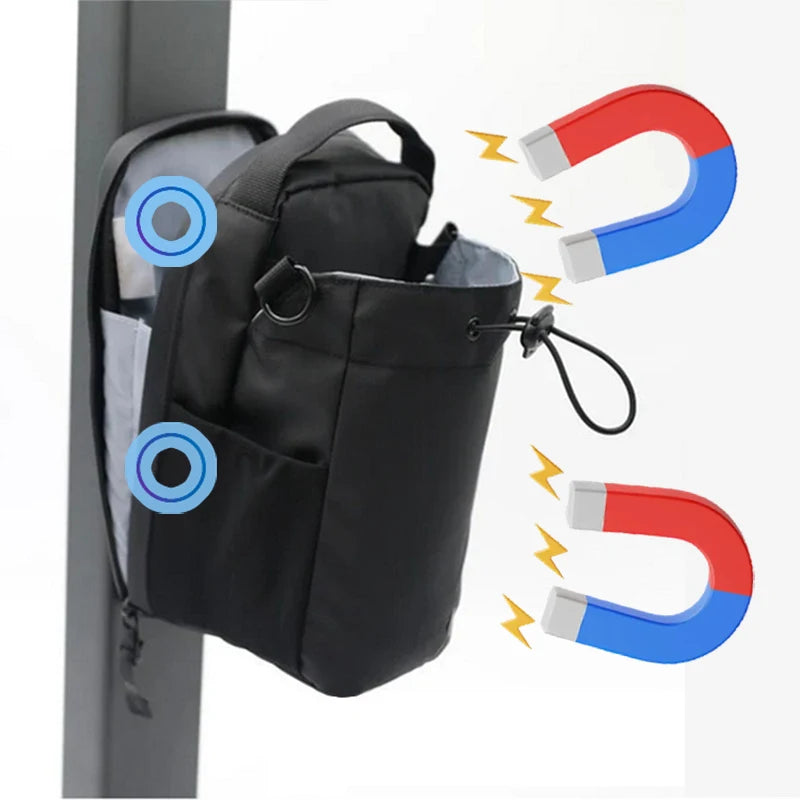 Bolsa de Gimnasio Magnética — Gran Capacidad con Bolsillo para Teléfono y Botella