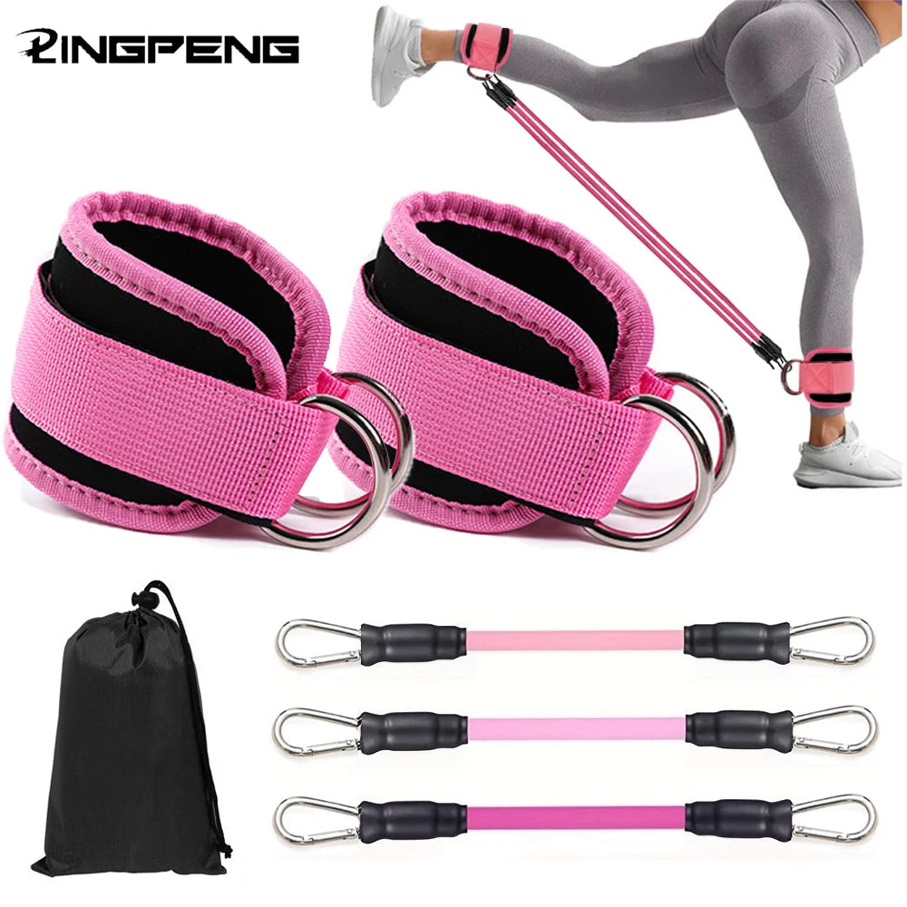 Correas de Tobillo y Bandas de Resistencia — Kit de Entrenamiento