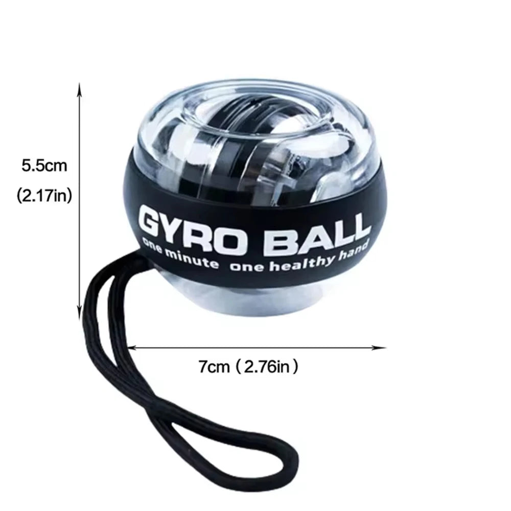 Bola giroscópica autostartable, ejercitador de muñeca y antebrazo, entrenador de fuerza muscular para brazos y manos, Gyroball para gimnasio en casa