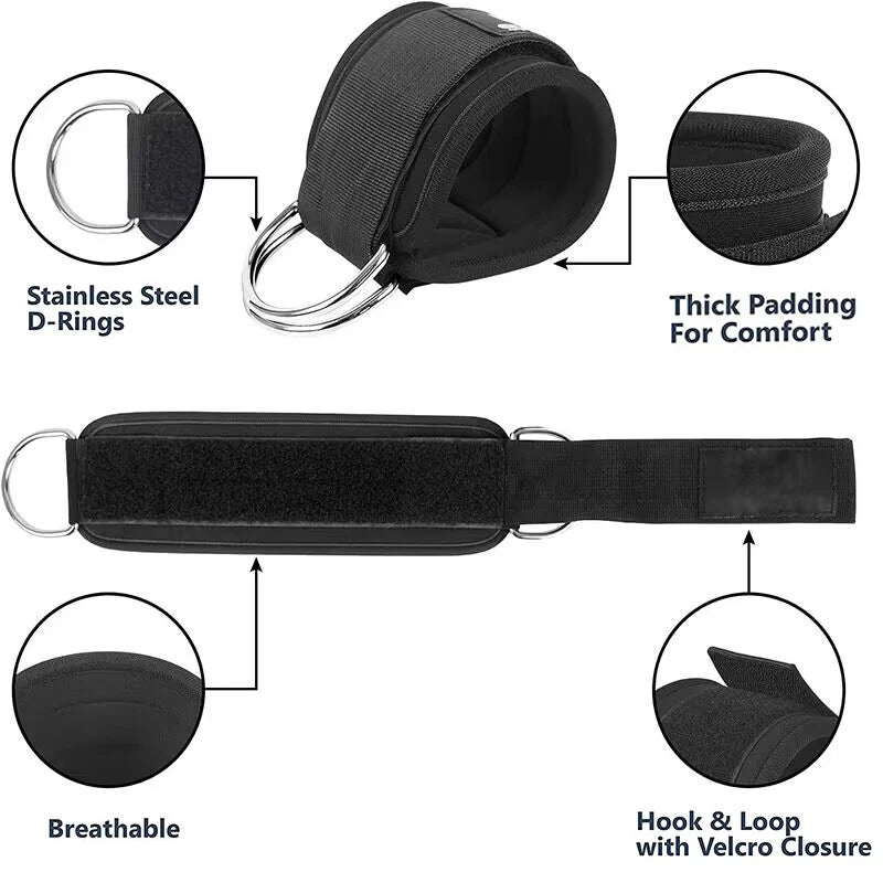 Correas de Tobillo y Bandas de Resistencia — Kit de Entrenamiento