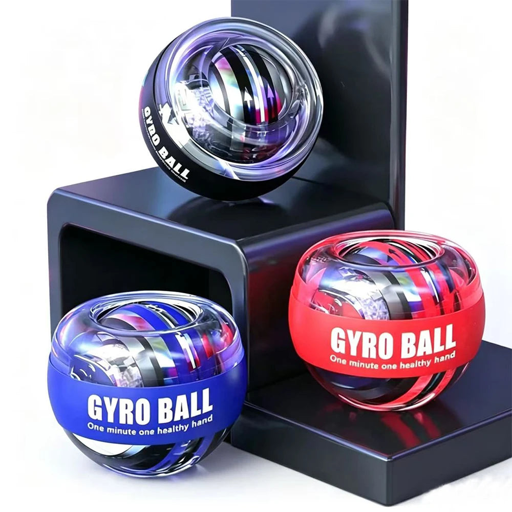 Bola giroscópica autostartable, ejercitador de muñeca y antebrazo, entrenador de fuerza muscular para brazos y manos, Gyroball para gimnasio en casa