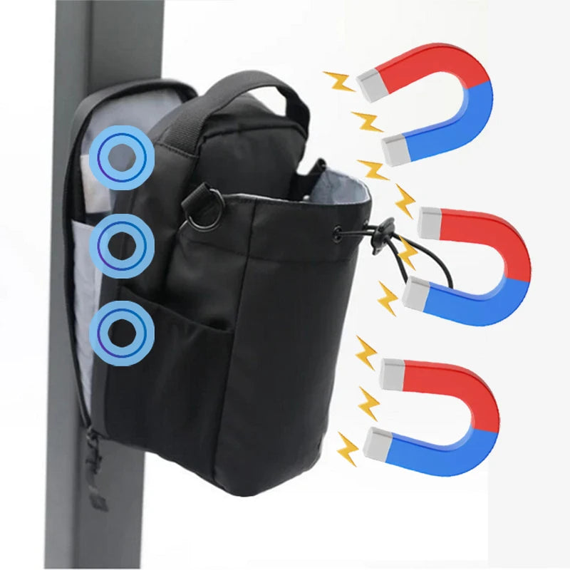 Bolsa de Gimnasio Magnética — Gran Capacidad con Bolsillo para Teléfono y Botella
