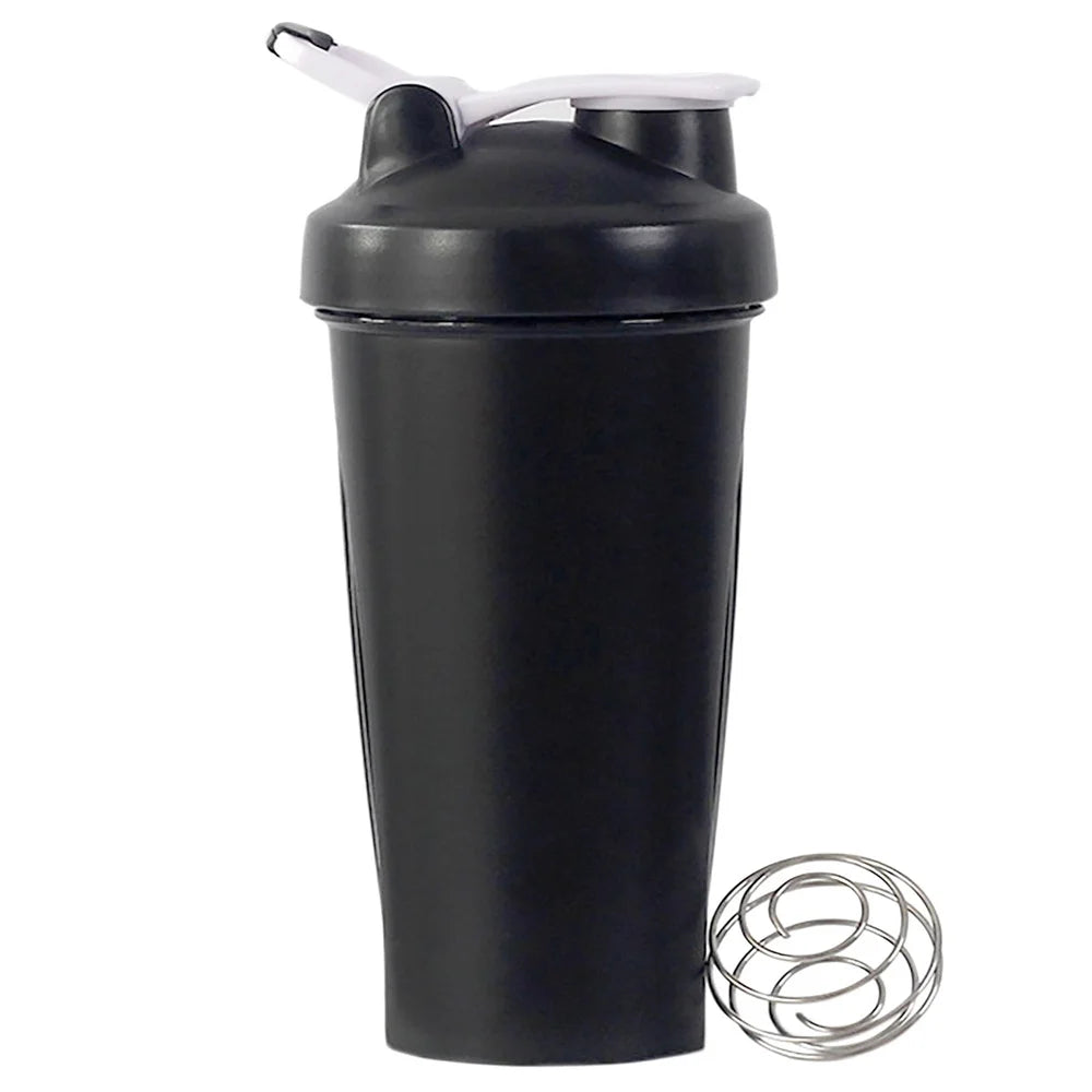 Coctelera de Proteínas Portátil 600ml — Con Bola Batidora