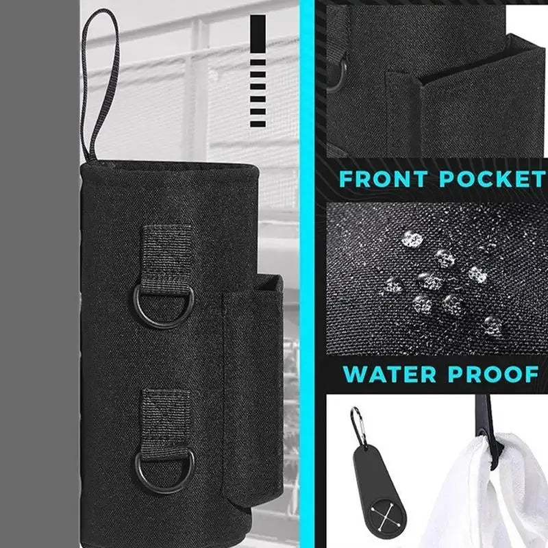 Bolsa magnética para botella de agua para gimnasio, bandolera magnética antideslizante para gimnasio, soporte magnético portátil para botella de agua, accesorios para gimnasio