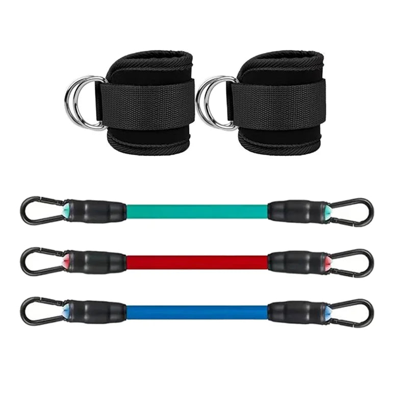Correas de Tobillo y Bandas de Resistencia — Kit de Entrenamiento
