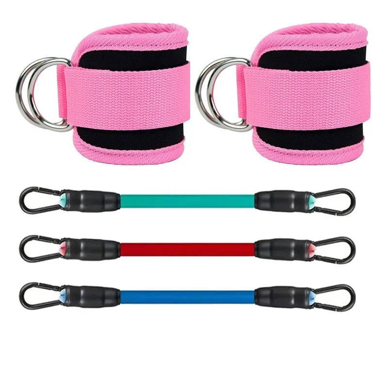 Correas de Tobillo y Bandas de Resistencia — Kit de Entrenamiento