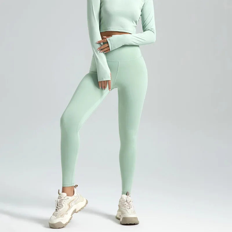 Mallas de Gimnasio Sin Costuras Y2K — Cintura Alta, Levantamiento de Glúteos