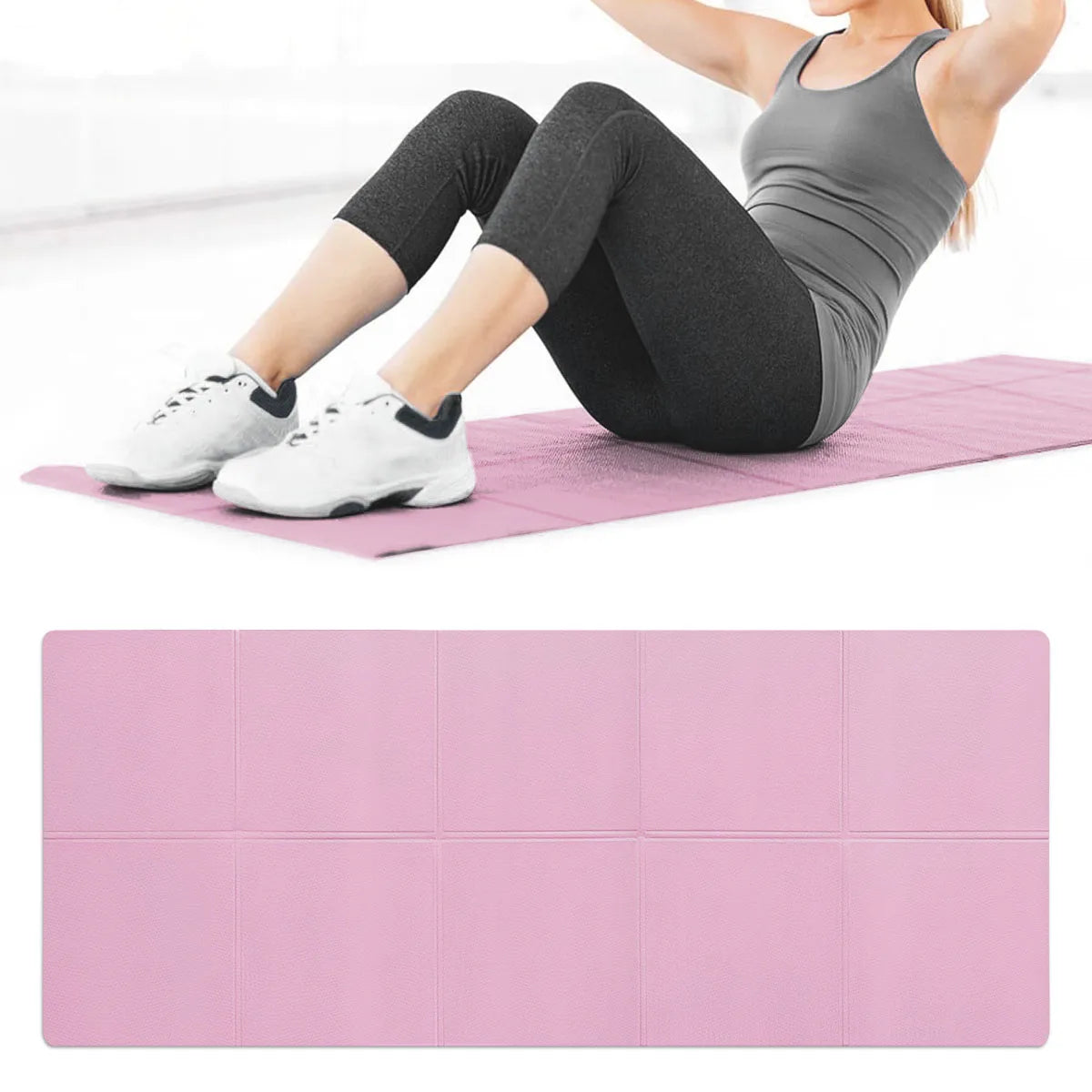 Estera de Yoga EVA 4MM — Antideslizante, 173x61cm