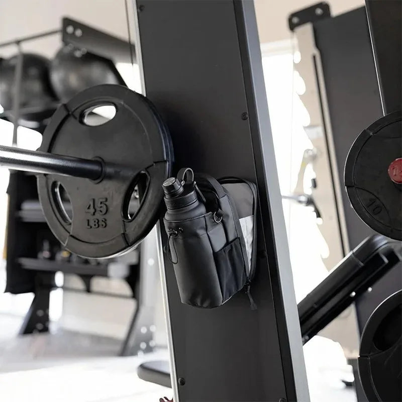Bolsa de Gimnasio Magnética — Gran Capacidad con Bolsillo para Teléfono y Botella