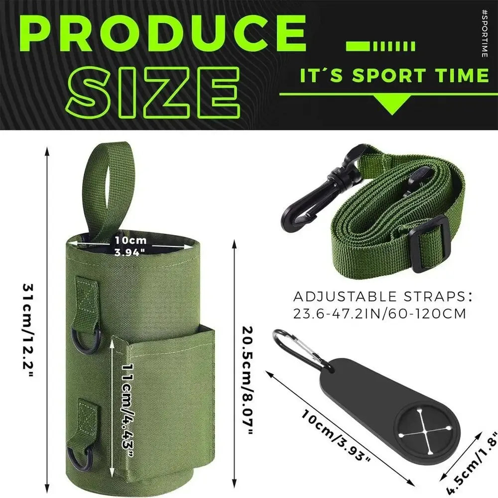 Bolsa magnética para botella de agua para gimnasio, bandolera magnética antideslizante para gimnasio, soporte magnético portátil para botella de agua, accesorios para gimnasio
