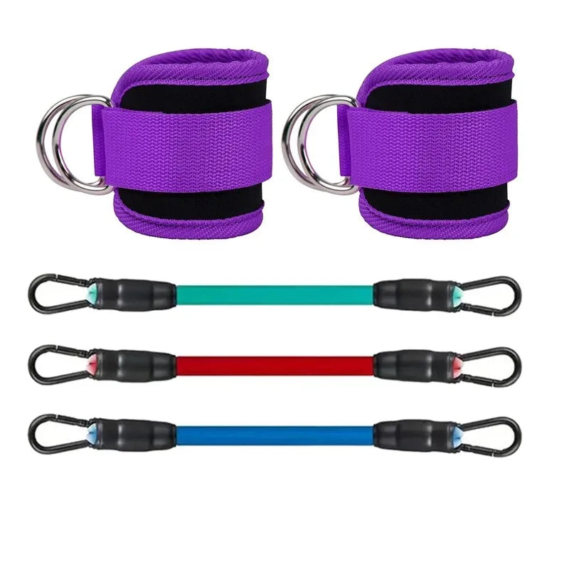 Correas de Tobillo y Bandas de Resistencia — Kit de Entrenamiento