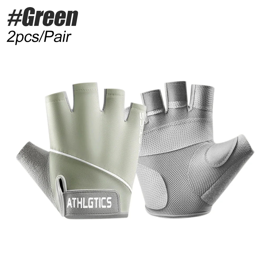 Guantes de gimnasio para hombres y mujeres, muñequera de Fitness para levantamiento de pesas, entrenamiento de culturismo, ejercicio deportivo, guante de ciclismo a prueba de golpes