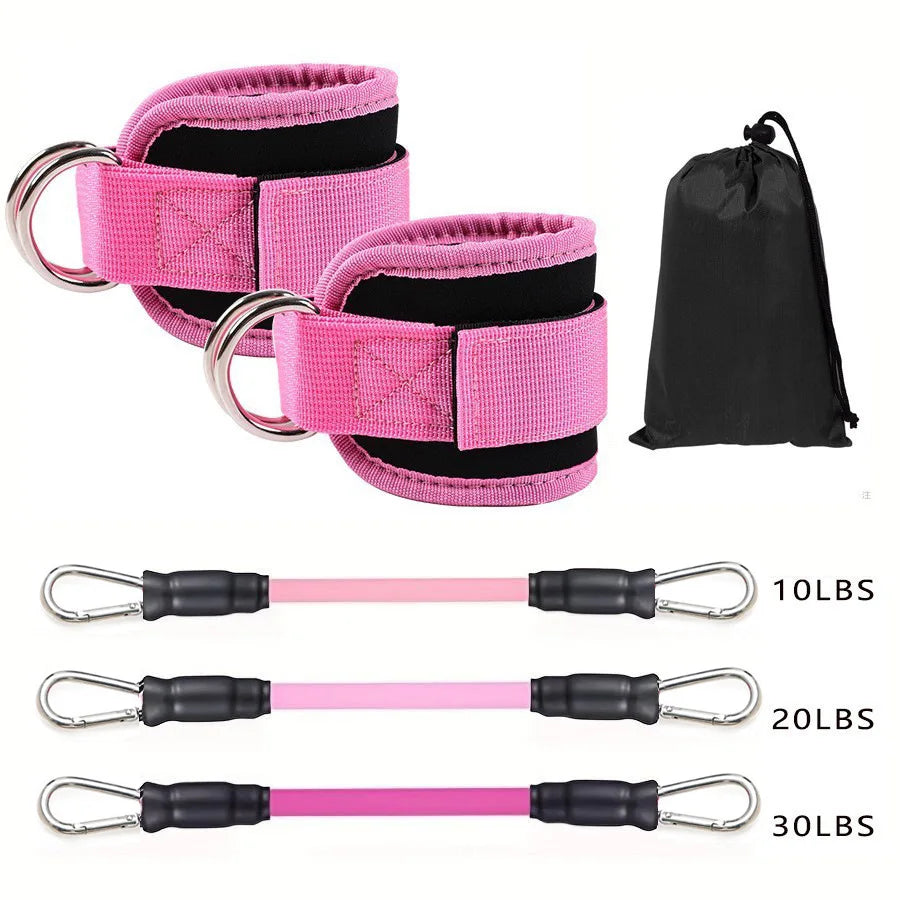 Correas de Tobillo y Bandas de Resistencia — Kit de Entrenamiento