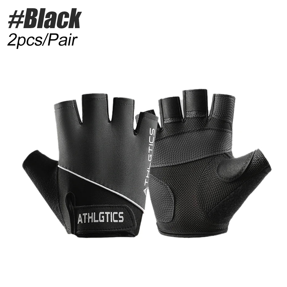 Guantes de gimnasio para hombres y mujeres, muñequera de Fitness para levantamiento de pesas, entrenamiento de culturismo, ejercicio deportivo, guante de ciclismo a prueba de golpes